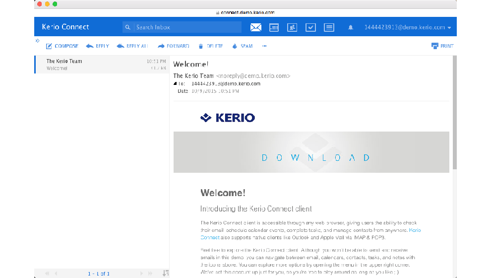 Kerio Connect Cloud